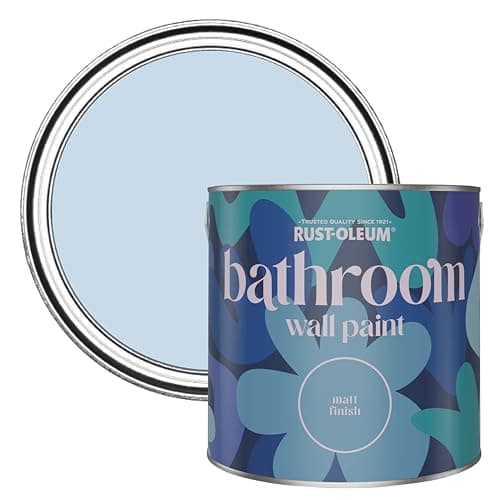 Image of Rust-Oleum Blue Water-Resistant Bathroom Wall & Ceiling Paint - Blue Sky 2.5L