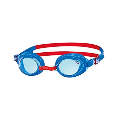 Image of Zoggs Kids' Ripper Junior Swimming Goggles Anti-fog And UV Protection, Blue, Red, Tint, 6-14 Years
