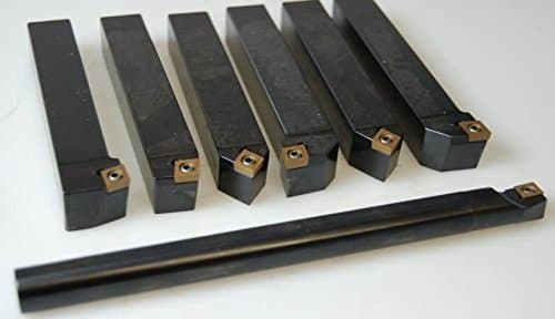 Image of INDEXABLE LATHE TURNING TOOL HOLDER 7 PCS SET 20MM + BORING BAR CCMT CARBIDE INSERTS