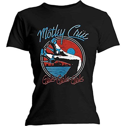 Image of Ladies Motley Crue Heels V.3. Official Tee T-Shirt Womens Girls (XX-Large) Black