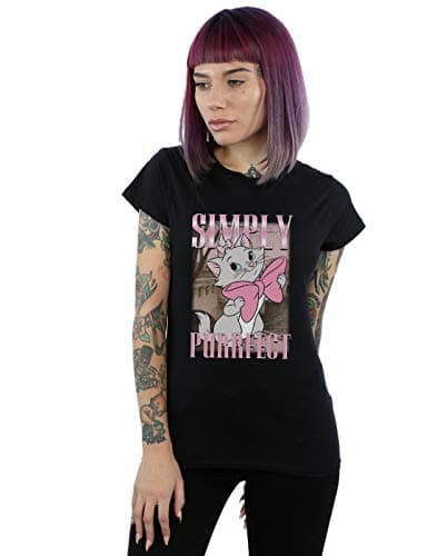 Image of Disney Women's Aristocats Marie Simply Purrfect Homage T-Shirt Black X-Large