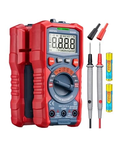 Image of AstroAI Digital Multimeter 4000 Counts TRMS Auto-Ranging Volt Meter 1.5v/9v/12v Battery Voltage Tester Measure Voltage Current Resistance Diodes Continuity Voltmeter with Non-Contact Voltage Function