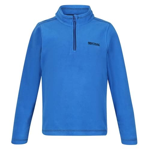 Image of Regatta Kids Hot Shot II Fleece Anti-Pill Midlayer Top Oxford Blue/Navy