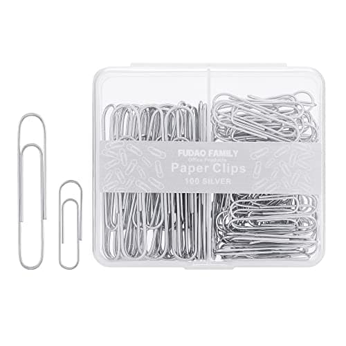 Image of Paper Clips Assorted Sizes, Large Paper Clip, Small Paper Clips, Paper Clip, Paperclips, 100 Clips/Box