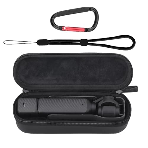 Image of BRDRC Carrying Case for DJI Osmo Pocket 3 Creator Combo, Portable Hard Storage Case, Carry Bag Osmo Pocket 3 Accessories (Black)