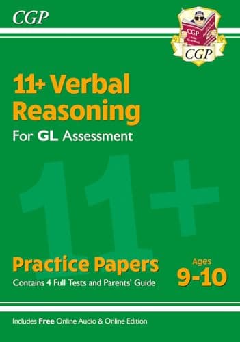 Image of 11+ GL Verbal Reasoning Practice Papers - Ages 9-10 (with Parents' Guide & Online Edition) (CGP GL 11+ Ages 9-10)