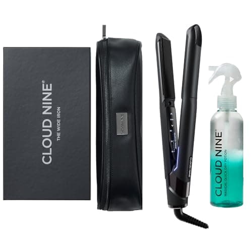 Image of CLOUD NINE The Original Iron Hair Straightener | Variable Temperature Control | Revive Mode Mineral-Infused Plates | Digital Display 360° Swivel Cord | 200ml Magical Potion Heat Protection Spray
