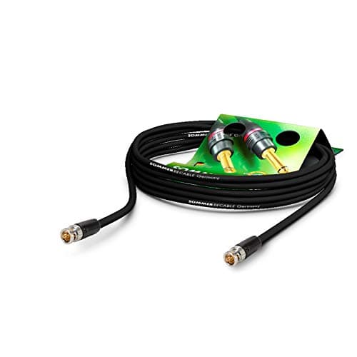 Image of Sommer Cable - BNC Coaxial Video Cable 75 Ω - HD/3G/6G/12G-SDI / 4K-UHD SC-Vector 0.8/3.7 - BNC/BNC NBNC75BLP9X Neutrik - Black 82ft (25m) - Made in Germany