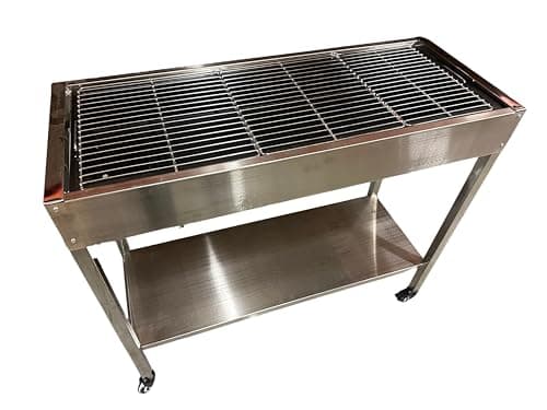 Image of Large Stainless Steel Charcoal BBQ for Catering Parties & Events, Model EV-1
