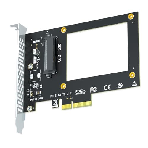 Image of GLOTRENDS PU11 U.2 to PCIe 4.0 X4 Adapter for 2.5 Inch U.2 SSD, PCIe 4.0 X4 Full Speed