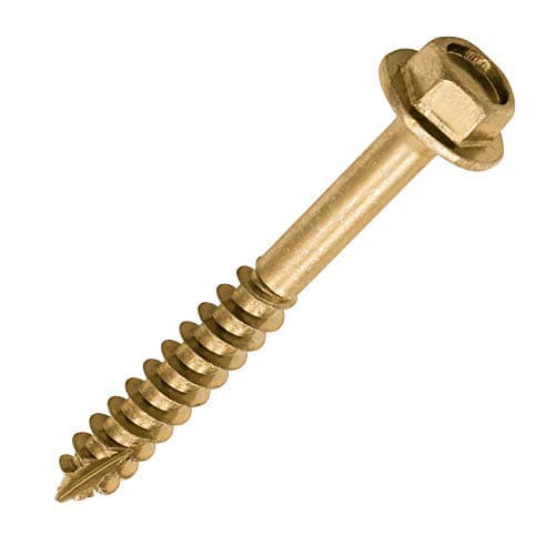 Image of TIMCO Advanced Coach Screw | Hex Flange Head | Slash Point | Yellow | 6.0 x 50 | Box of 100 (650SCSY)