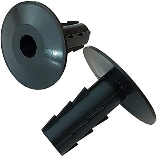 Image of 10x 8mm Black Single Cable Bushes-Feed Through Wall Cover-Coaxial/Coax Hole/Entry Tidy Cap - Grommet-Satellite-Brick-Plate-RG6-CCTV