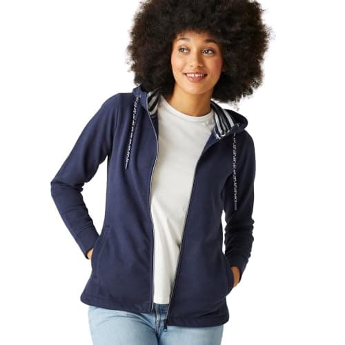 Image of Regatta Womens Bayletta Full Zip Hoody Fleece, Navy, 10 UK