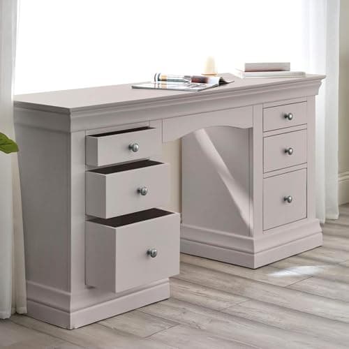 Image of Julian Bowen Clermont Dressing Table - Light Grey