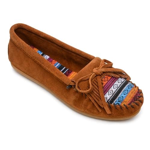 Image of Minnetonka Kilty, Women’s Mocassins, Arizona Fabric, 6 UK