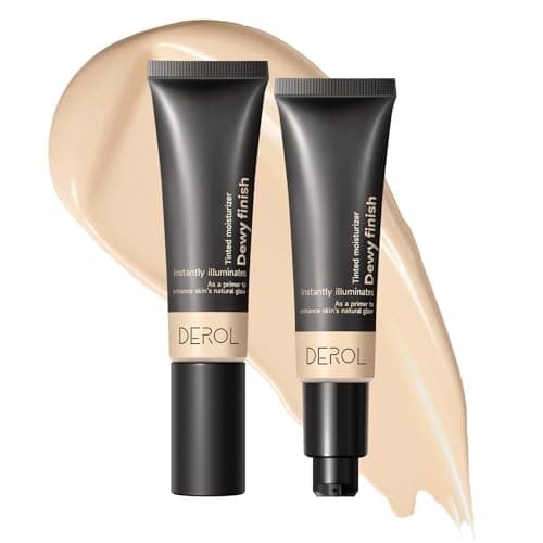 Image of Matte Tinted Moisturizer Foundation Primer - 2-IN-1 Hydrating Tinted Cream - Dewy Finish Cream Foundation and Lightweight Face Primer (01, 30ml)