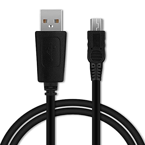 Image of CELLONIC USB Sat Nav Charger Cable Replacement for Snooper Truckmate S8110, S6810, S2700 / Ventura S8110, SC5900 1m Fast Charging 1A Data Cable GPS Wire Navi Lead PVC - Black