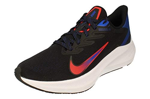Image of NIKE Zoom Winflo 7 Mens Running Trainers CJ0291 Sneakers Shoes (UK 6.5 US 7.5 EU 40.5, Black Chile red Racer Blue 006)