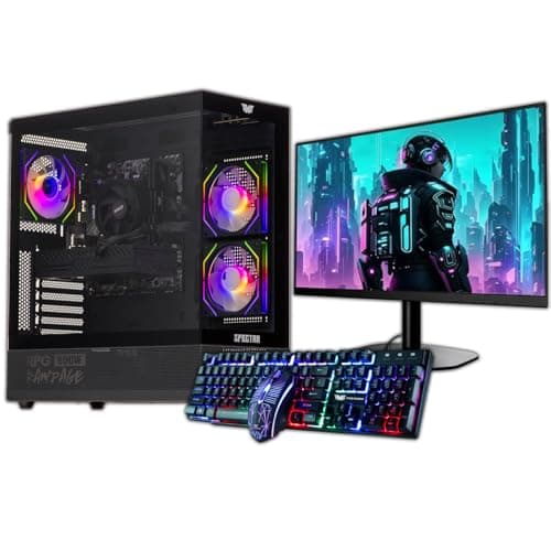 Image of Veno Scorp Budget Gaming PC 22” Bundle Intel Core i7-16GB RAM – 120GB SSD 500GB HDD – GTX 750 4GB SPECTRA ARGB Gaming Case - WINDOWS 11