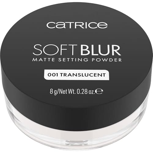 Image of Catrice Soft Blur Matte Setting Powder 001 Translucent, mattified finish, breathable powder, long-lasting for setting make-up, lightweight formula, 8g