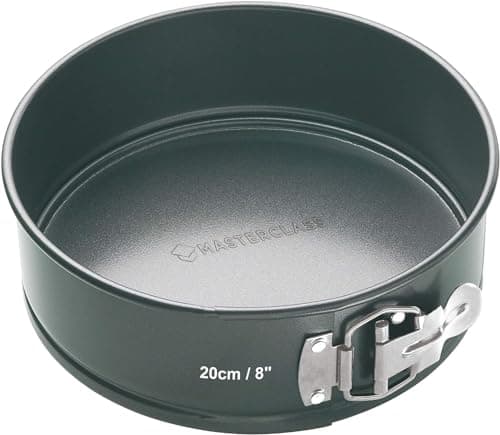 Image of MasterClass Non-Stick Loose Base Springform Cake Pan, 20cm, Grey