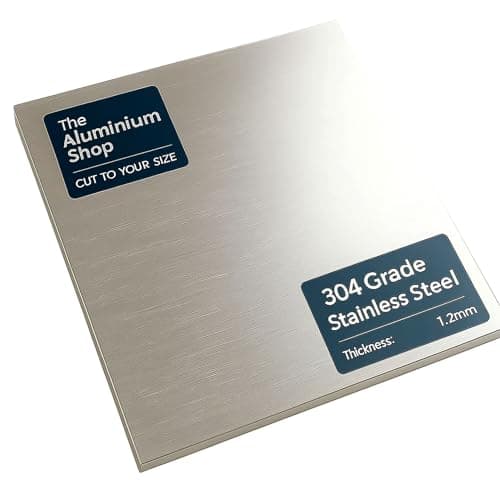 Image of 304 Stainless Steel Sheet 1.2mm Thick Plate Kitchen DIY Craft Shim All Sizes (600mm x 600mm)