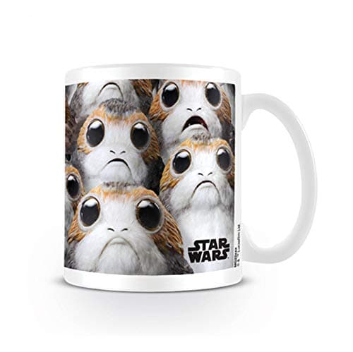 Image of Star Wars MG24937 Coffee The Last Jedi Many Porgs Mug, Ceramic, Multi-Colour, 315 ml