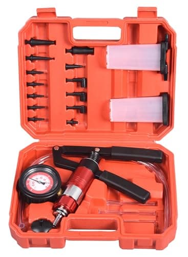 Image of DHA Brake Bleeder Kit Hand Held Vacuum Pressure Tester Pump, 2 Way Vacuum and Pressure Tester Brake Bleeding Fluid Kit for Car Motorcycle