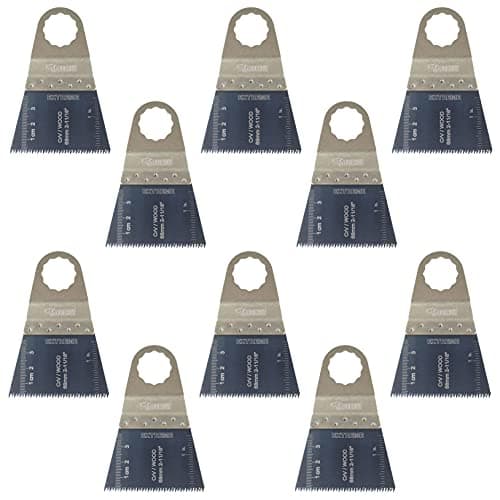 Image of 10 x SabreCut SC65J_10 65mm Japan Coarse Cut Blades Compatible with Fein SuperCut and Festool Vecturo (Non-StarLock) Oscillating Multitool Multi Tool Accessories