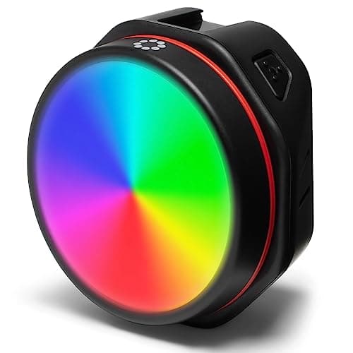 Image of JOBY Video Light 12RGB, Rechargeable Portable LED Camera Light Mini 360°, Front Facing Dimmable 3200-6500K, Cold Shoe 1/4", Smartphone Selfie-Light, 0°/15°/30° angle positions, Tik Tok, Vlog, Youtube