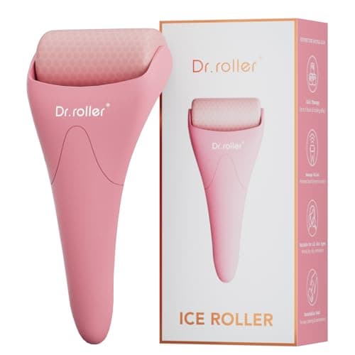 Image of Dr.roller Ice Roller for Face and Eyes Silicone Massager, Ice Face Roller, Face Ice Rollers for Women Skin Care Tool for Reduce Puffiness Migraine Pain Relief and Minor Injury (Pink)