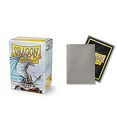 Image of Dragon Shield Matte Silver Standard Size 100 ct Card Sleeves Individual Pack