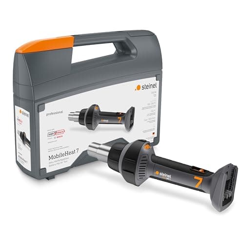Image of Steinel MobileHeat MH 7 Cordless Heat Gun, AMPShare 18V Professional Heat Gun, 150-550°C, 200L/min (Without Battery), Charcoal