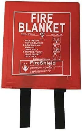 Image of Hard Case Fire Blanket - For Kitchens, Home, Cars, Vans & More - FireShield (1.0m x 1.0m Hard Case)