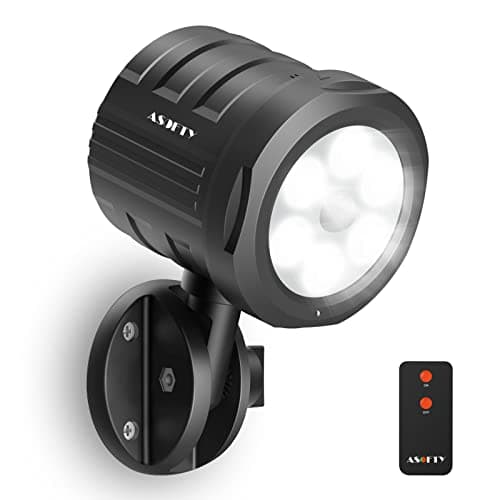 Image of Security Lights Outdoor Motion Sensor, ASOFTY 6 LED 1000 Lumen PIR Wireless Spotlights with Remote Control, IP65 Waterproof 6000K Motion Flood Light for Garage Yard Porch and Patio