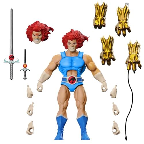 Image of Super7 ULTIMATES! Thunder Cat Lion-O - 7" Thunder Cat Action Figure with Accessories - Classic Cartoon Collection and Retro Toys