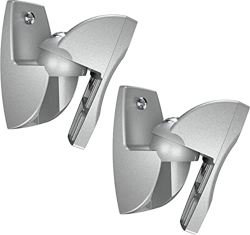 Image of VOGEL'S VLB 500 B Speaker wall mount bracket set, Swiveling, Pre-assembled, Max 5 Kg, Eco-friendly packaging, Silver (2 brackets)
