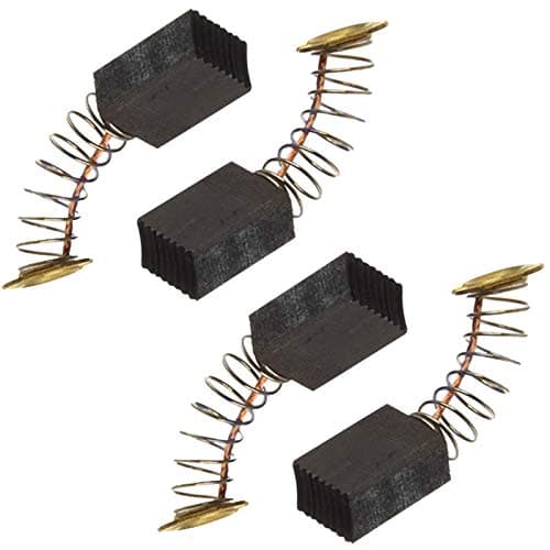 Image of SPARES2GO Carbon Brushes Set for Makita JN1601 Nibbler 6mm x 9mm x 12mm (Pack of 4)