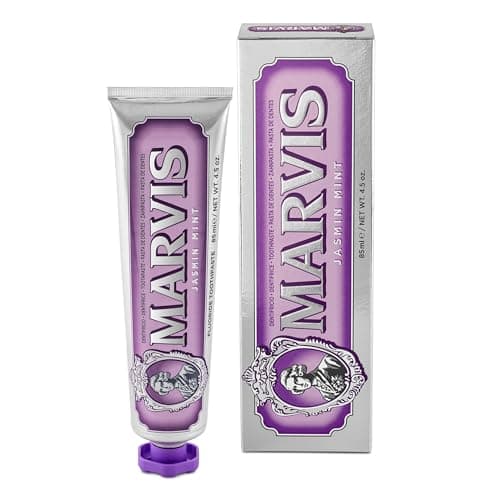 Image of Marvis Jasmine Mint Toothpaste, 85 ml, Sensational Flavoured Toothpaste Helps Remove Plaque & Promote Healthy Gums with Long-Lasting Freshness