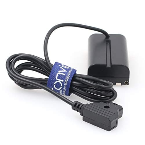 Image of Eonvic F970 to DTap Dummy Battery Power Cable NP F550 F570 NP-F L-Series to D-tap for Sony Atomos Shogun Ninja V Monitor