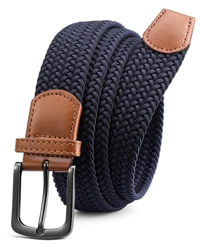 Image of CHAOREN Elastic Belts for Men - Elasticated Belt Men 1 3/8" for Golf Trousers - Tight Performed Stretch Belt