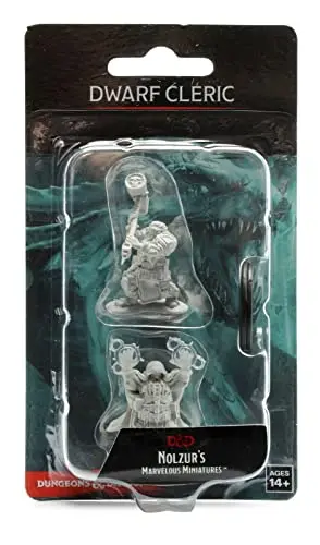 Image of Dungeons & Dragons Nolzur's Marvelous Unpainted Miniatures (W1) Dwarf Male Cleric