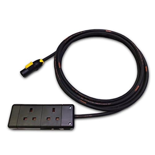Image of Marten PowerCON True1 NAC3MX-W to 2 Gang 1.5mm HO7RN-F Rubber Cable (3m)