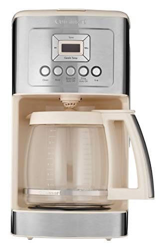Image of Cuisinart Coffee Maker, 14-Cup Glass Carafe, Fully Automatic for Brew Strength Control & 1-4 Cup Setting, Stainless Steel, DCC-3200CRM, Cream.