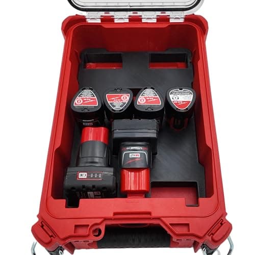 Image of M12 Battery Organizer for Milwaukee Packout Compact Organizer Model 48-22-8435