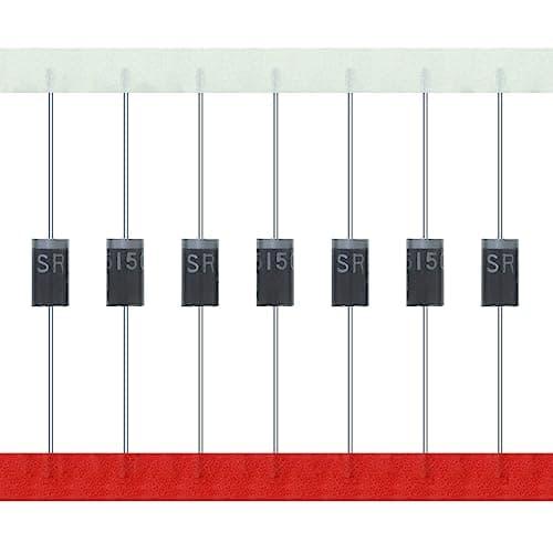 Image of AUKENIEN SR5150 SB5150 Schottky Barrier Rectifier Diode 5A 150V 5 Amp 150 Volt Electronic Silicon DO-201AD / DO-27 Axial Diodes (Pack of 20pcs)