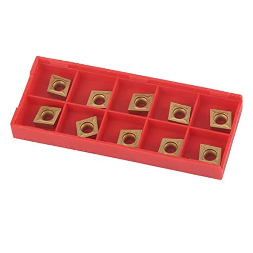 Image of 10pcs CCMT09T304 CCMT 32.5 Carbide Inserts Lathe Turning Tools Set Metal Working Cutting Blades with Storage Box