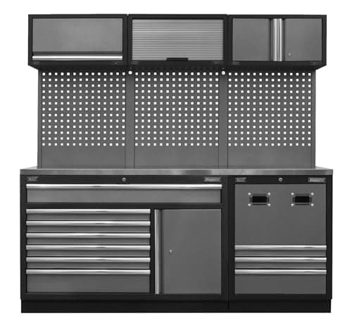 Image of Modular Storage System Combo - Stainless Steel Worktop