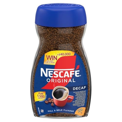 Image of NESCAFÉ Original Decaf Instant Coffee 190g, Rich Aroma, Full and Bold Flavour (Pack of 1)