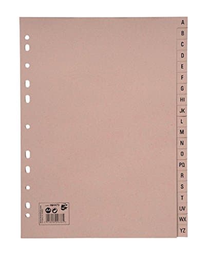 Image of 5 Star 464475 Eco Manilla Index A-Z 20-Part 150gsm A4 Recycled Manilla - Lavendar